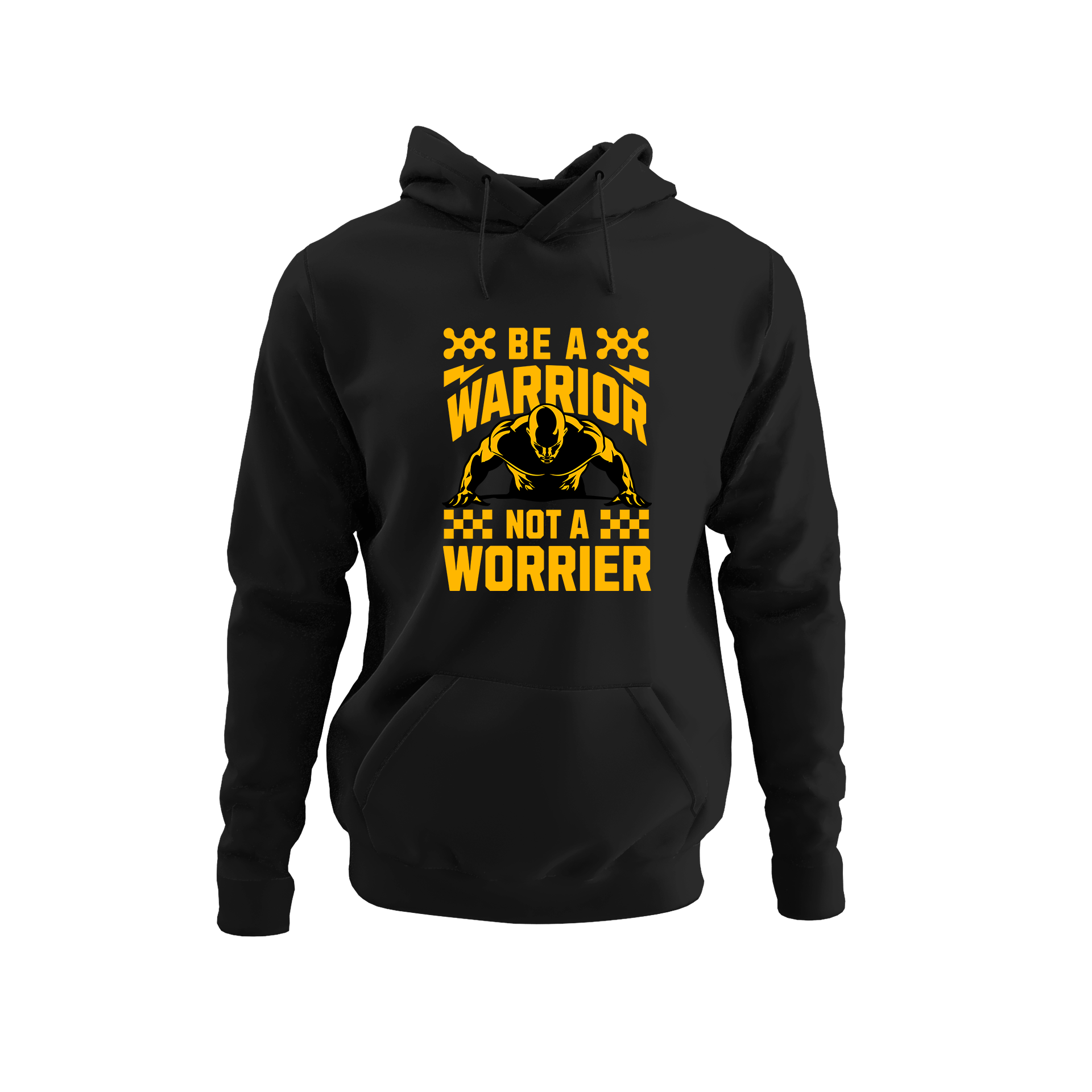 Alfaq Be A Warrrior Quotes Hoodie